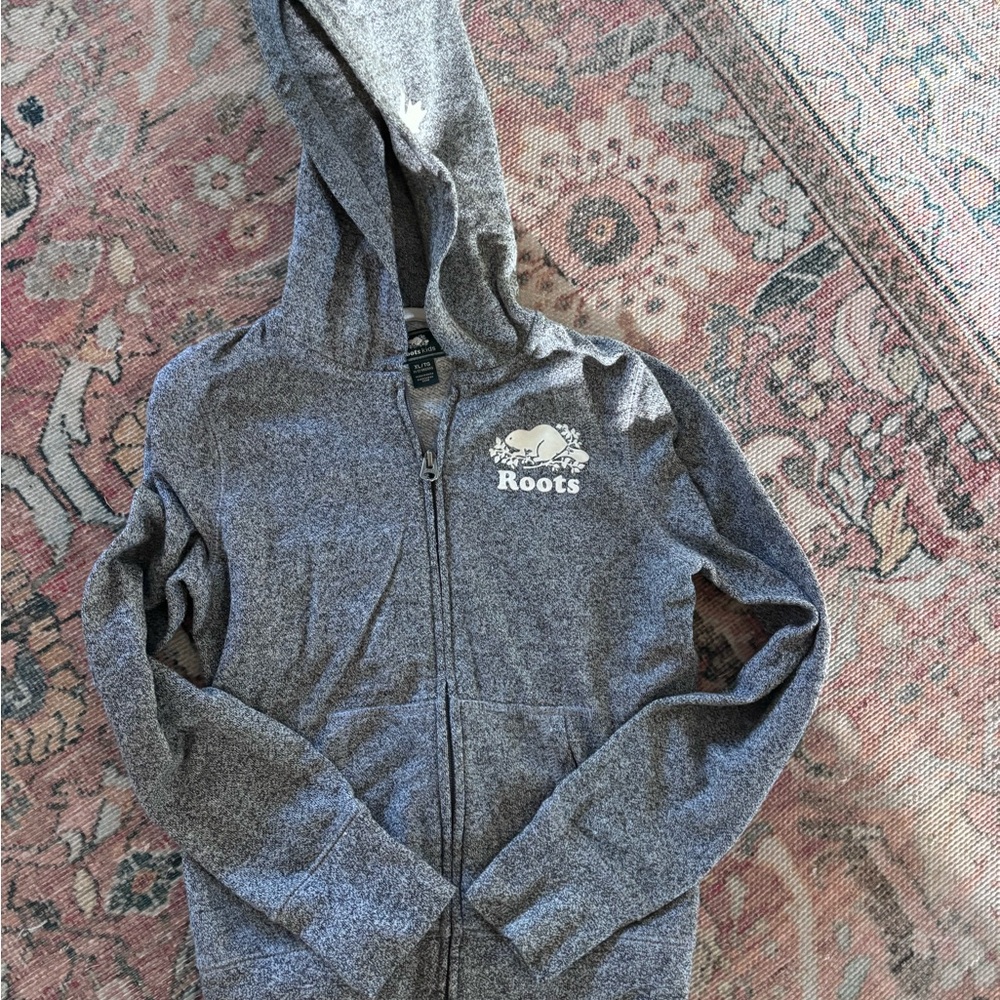 Roots Kids Grey Hoodie